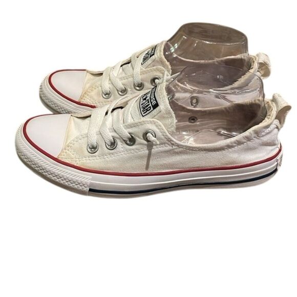 Converse Chuck Taylor All Star White Shorline Slip-onSneaker Shoes Womens Size 8 - Picture 3 of 12